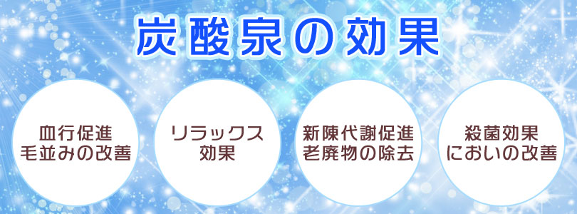 炭酸泉温浴の効果